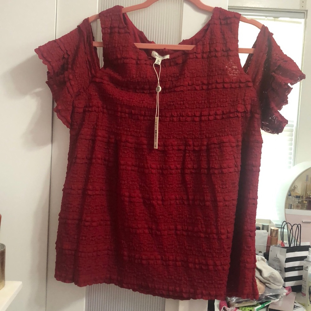 Max Studio Cut-Out Blouse